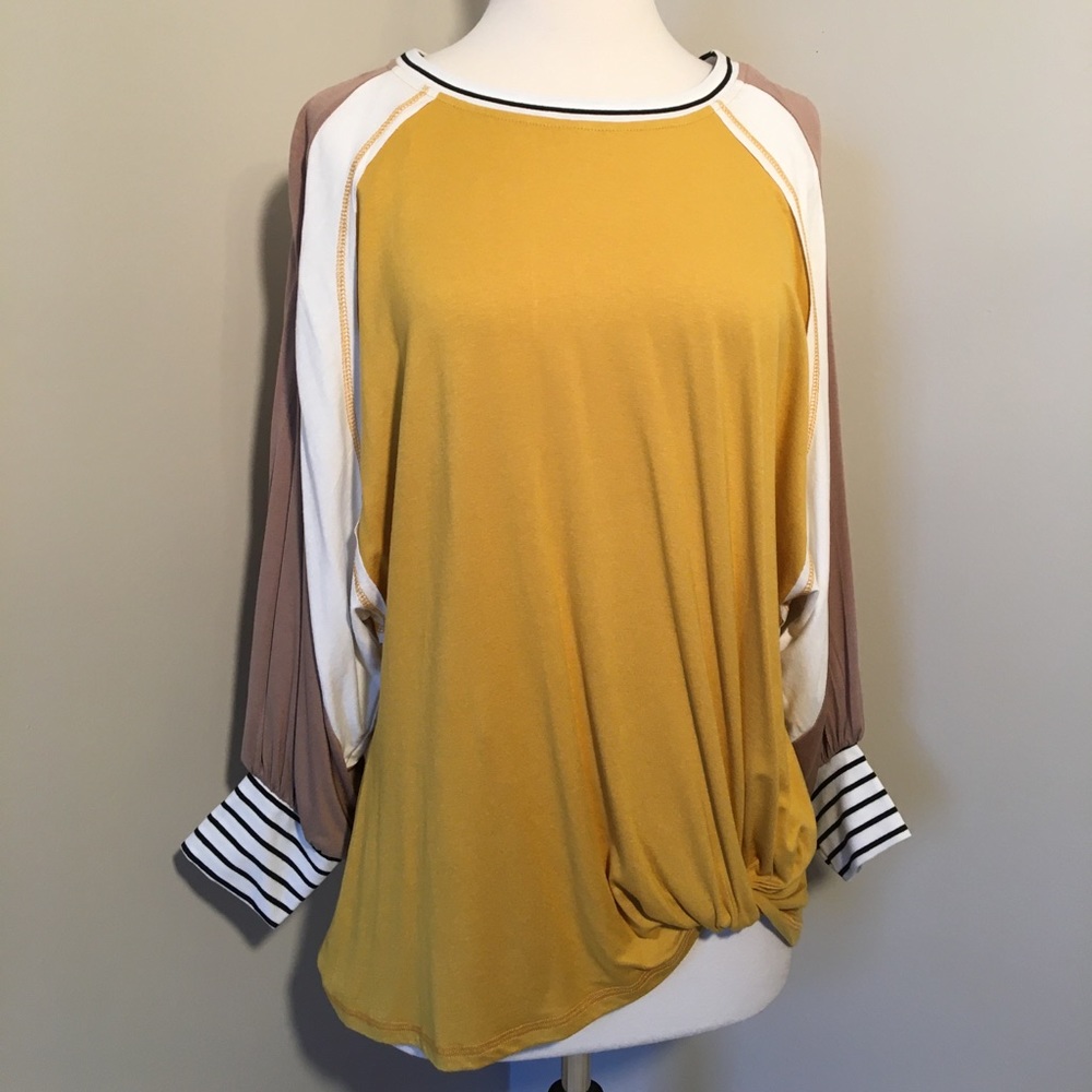 Yellow Stripped Top